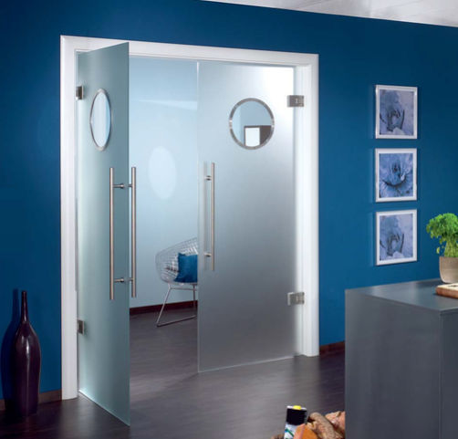 Doppelflügeltür - HUBLO - ALLIAVERRE - für Innenbereich / Glas