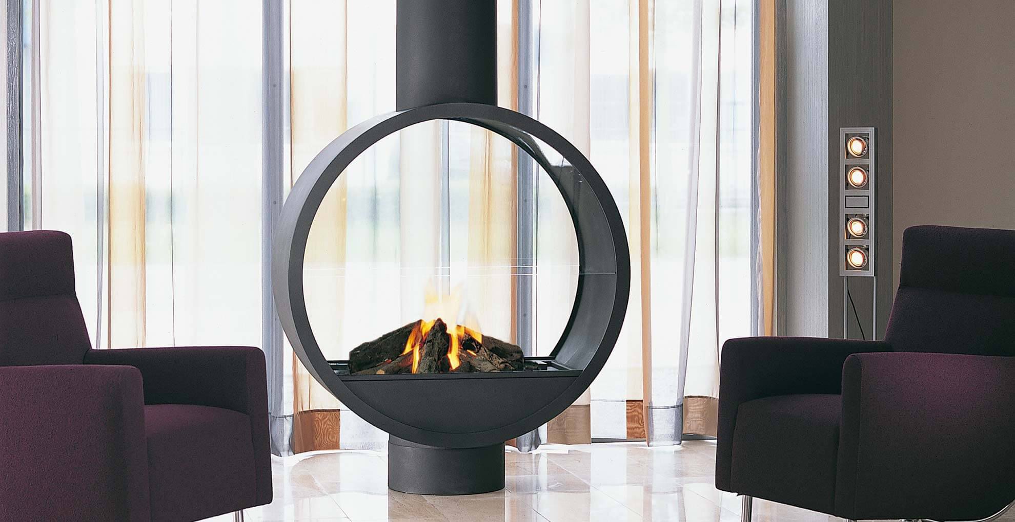 Gaskamin - 997 - boley - Holz / modern / offene Feuerstelle