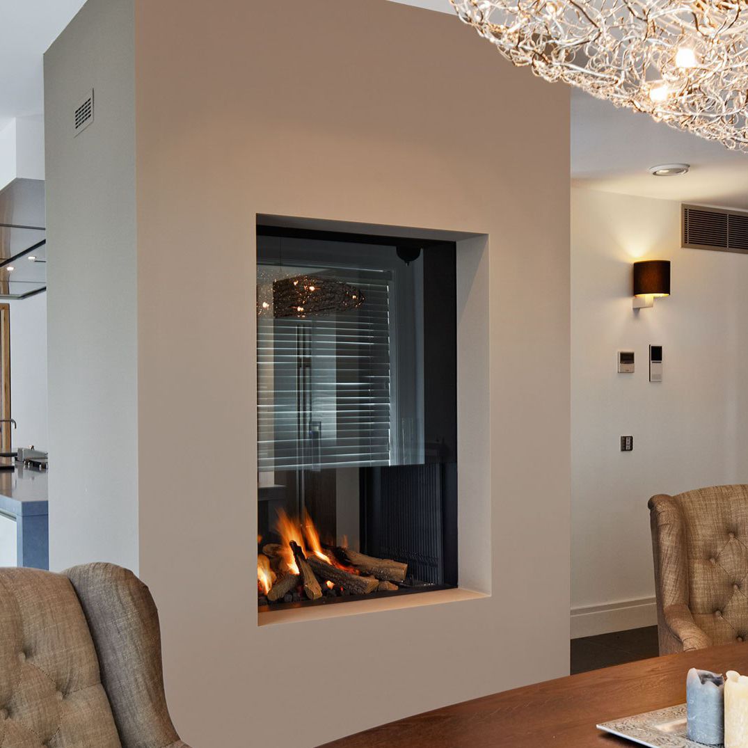 Holzkamin - 841T - boley - Gas / modern / offene Feuerstelle