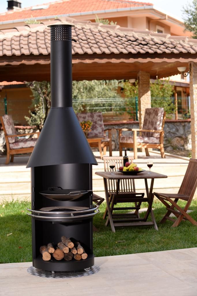 Holzkamin - SONSY CUTE - NMA PASLANMAZ - modern / offene Feuerstelle