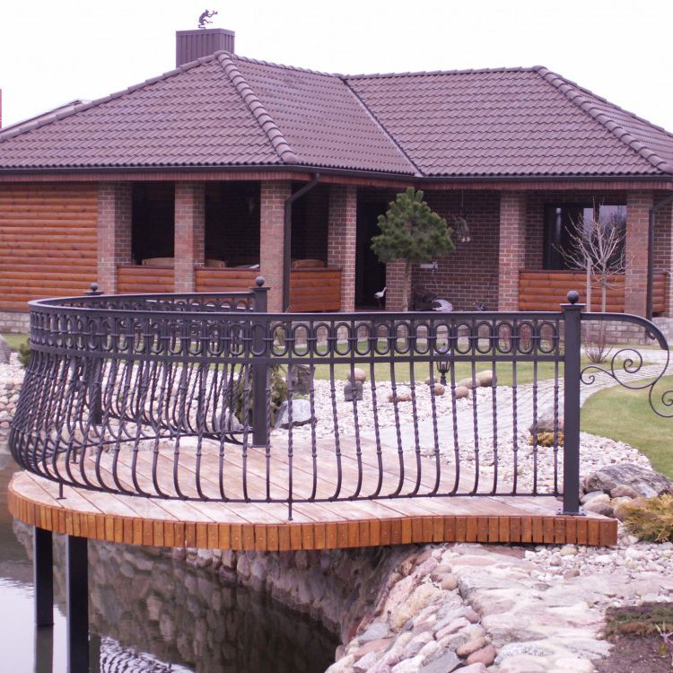 Schmiedeeisen-Geländer - 15 - La Forge Artistique - mit Stangen / für