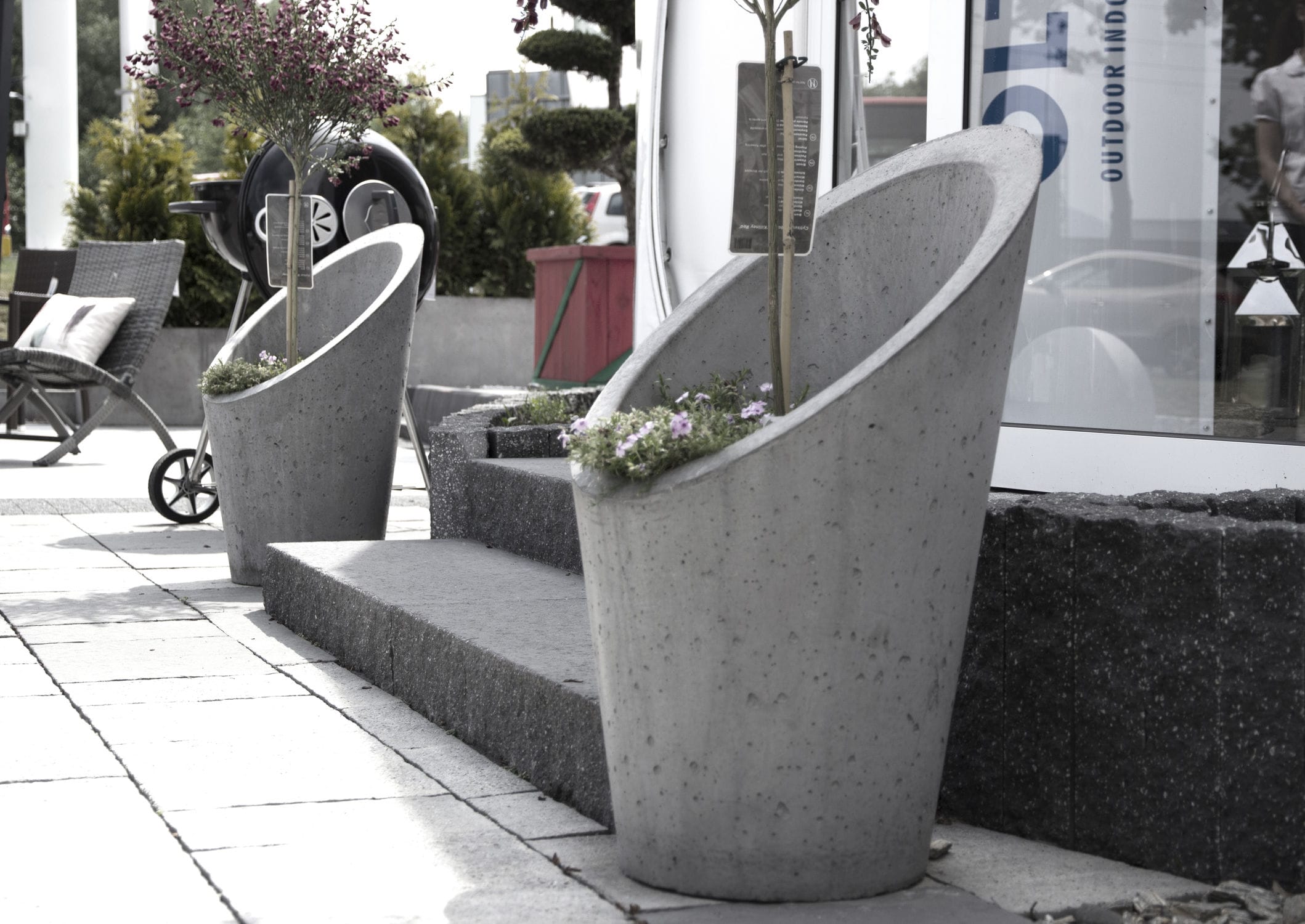 BetonPflanzkübel FLOWERPOT TAGLIO Slabb Architectural Concrete