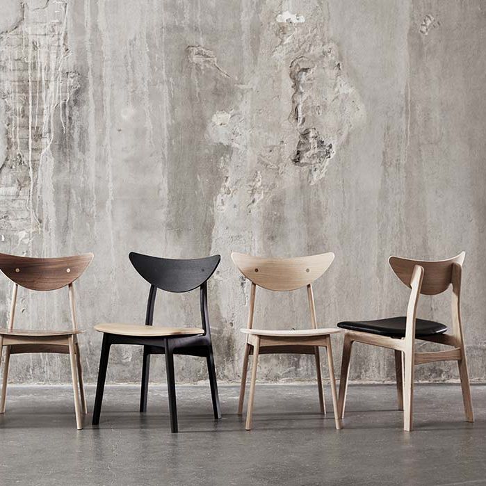 Moderner Esszimmerstuhl - CHIEF - PBJ Design House - Stoff / Leder