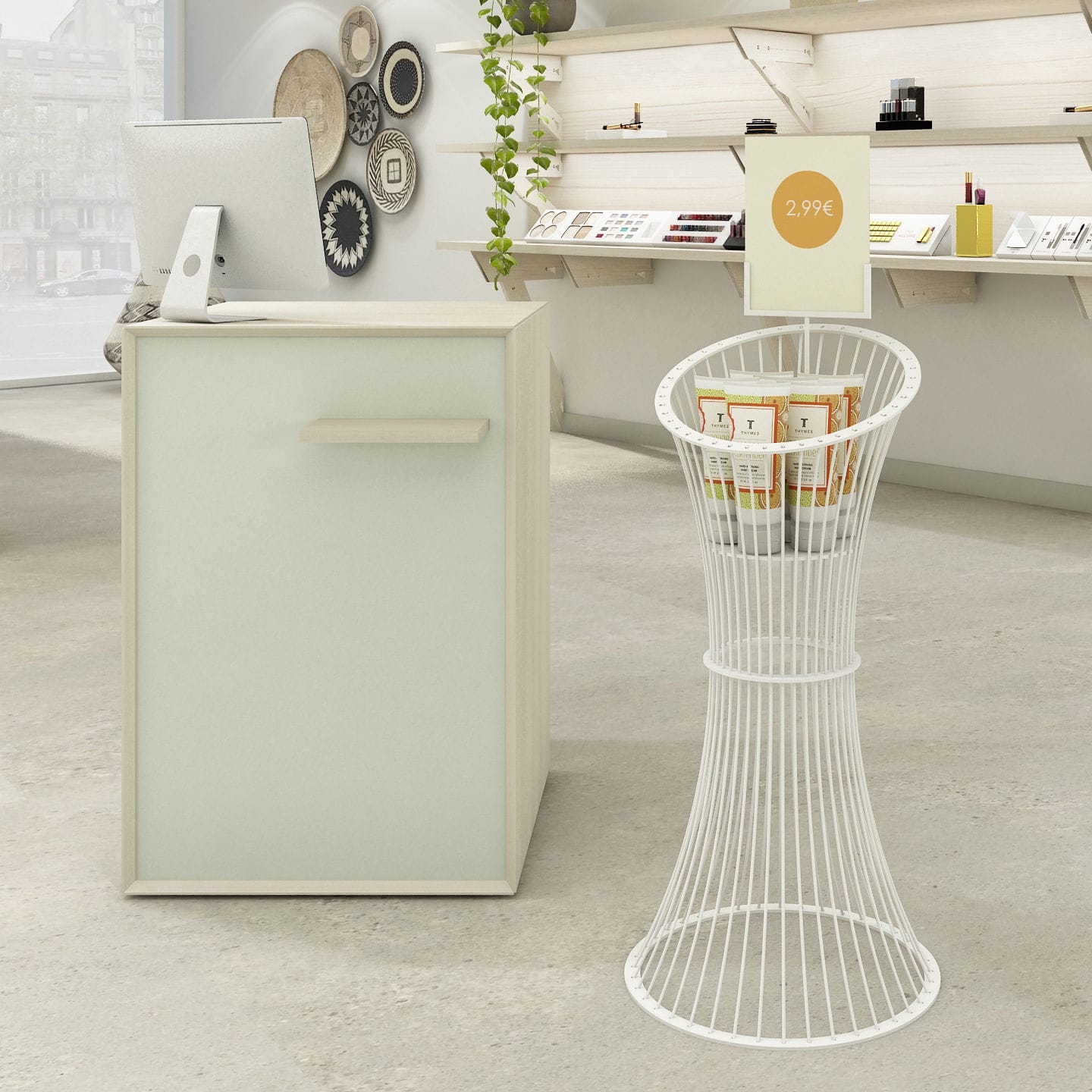 Freistehendes Ablageregal - MAYER - INRETAIL - Mehrzweck / Metall / für