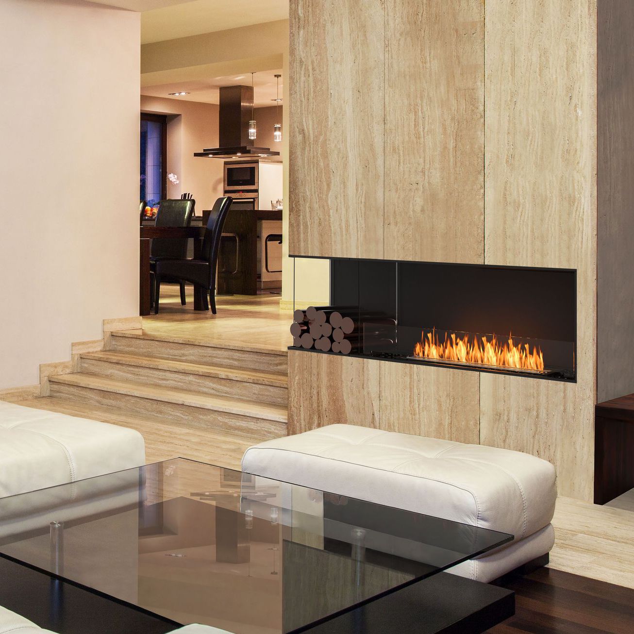 BioethanolKamin ECOSMART FIRE FLEX 68SS Cheminée sur mesure