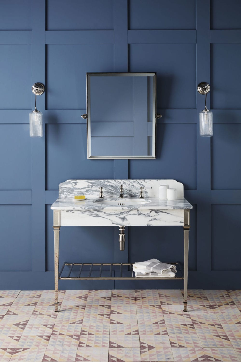 Freistehendes Waschbecken - DAD9076 - Drummonds - rechteckig / Marmor