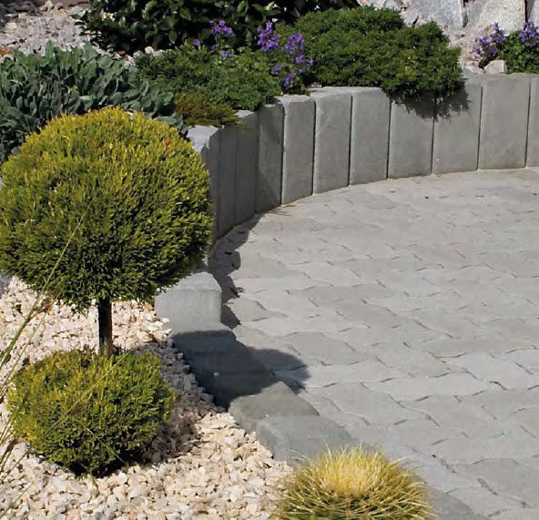 Randstein für Garten SERRA Bivois Beton / rechteckig
