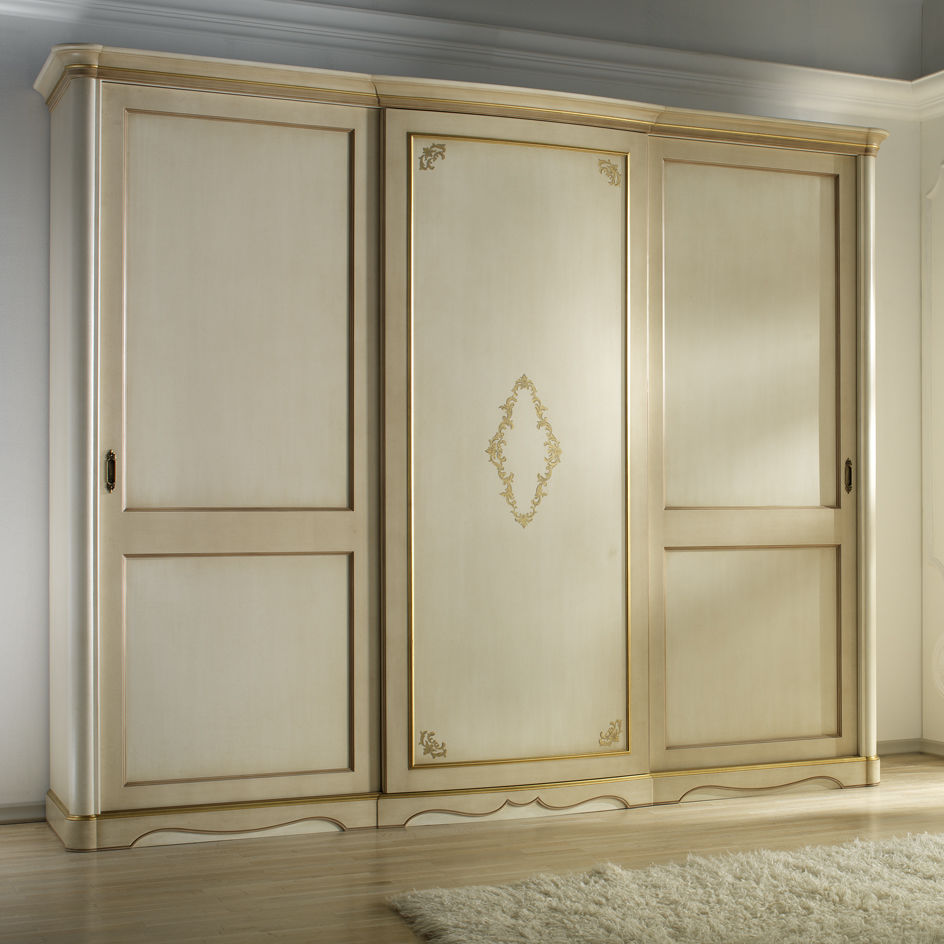 Stil-Kleiderschrank - G 708 - MOLETTA MOBILI - aus Nussbaum / aus Ahorn