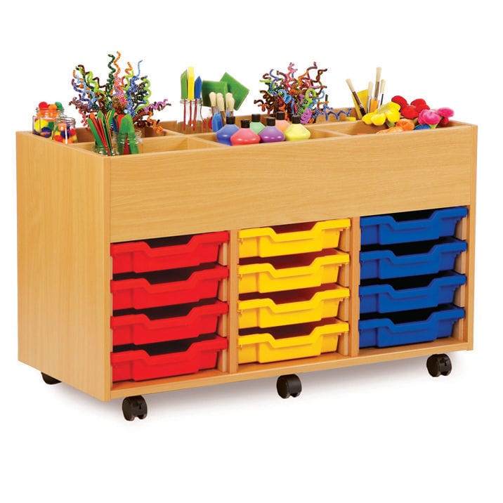 Niedriger Aktenschrank - GOPAK - Kunststoff / auf Rollen / modern