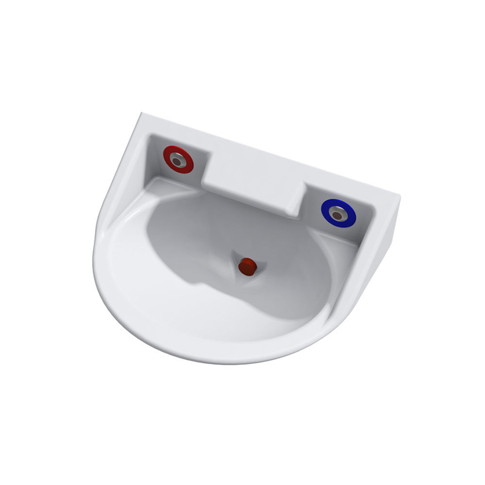 WandWaschbecken WHB200 Wallgate Ltd Mineralwerkstoff / 2Loch