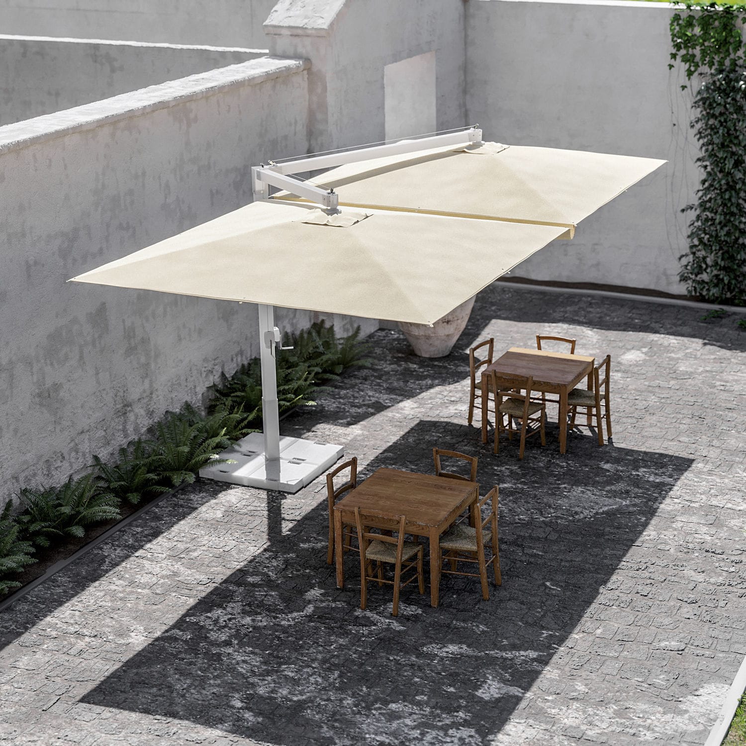 Quadratischer Sonnenschirm FELLINI Ombrellificio