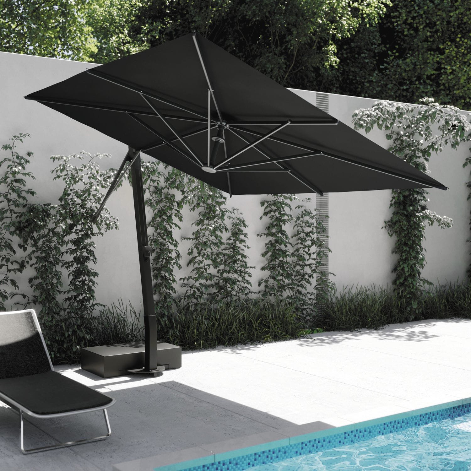 Quadratischer Sonnenschirm HORIZON Ombrellificio