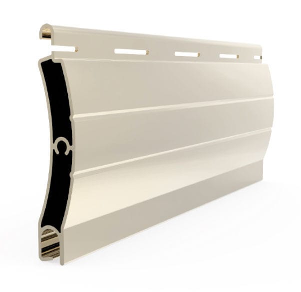 Rolladen ES 55 Croci Lamellen / extrudiertes Aluminium / satiniert