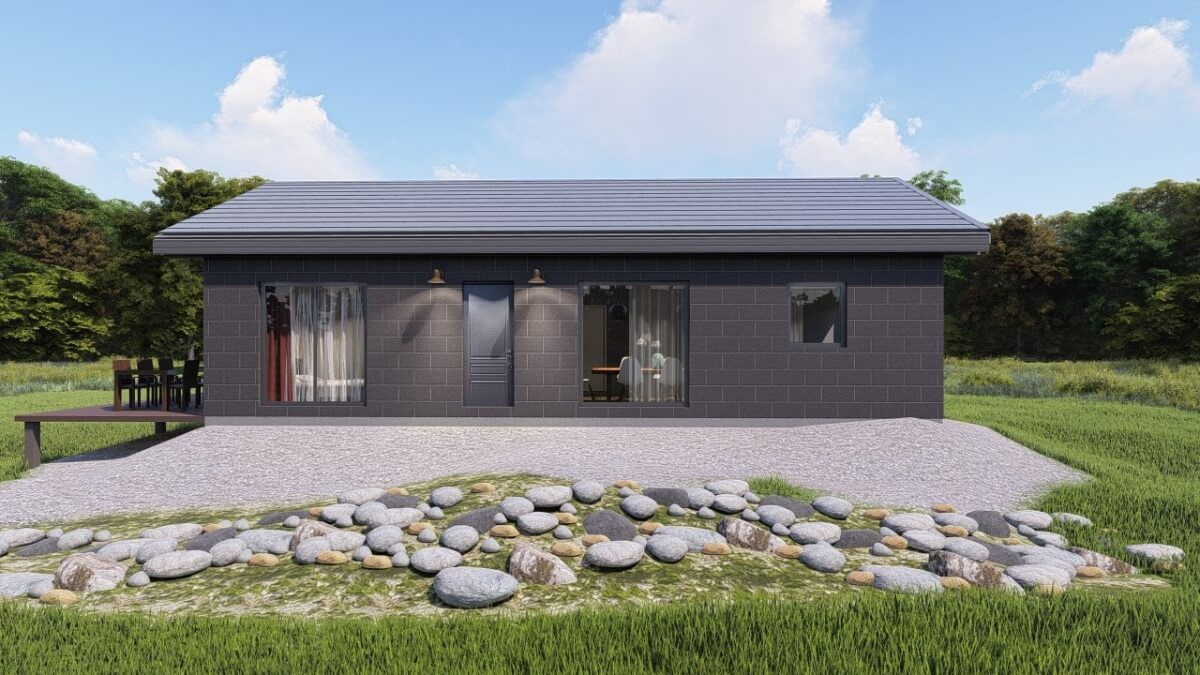 Fertigbauhaus IRELAND D Frame House group Sia Öko / passiv / modern