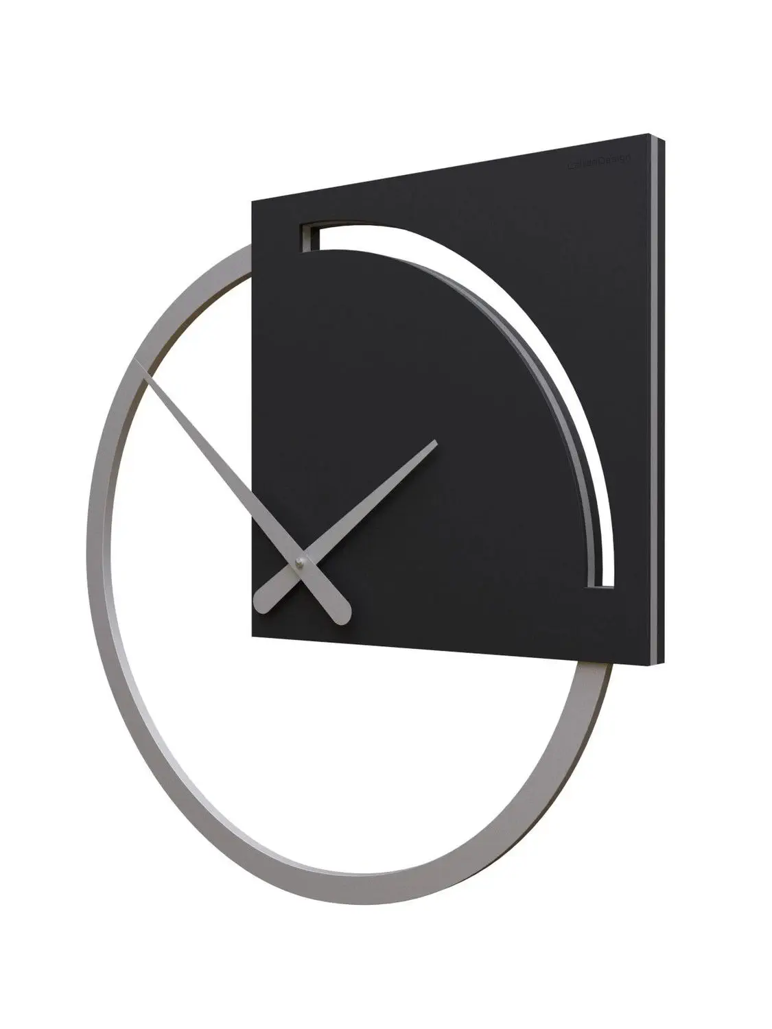 CalleaDesign Terrakotta Kubo Wanduhr – Handbemalt In Italien, 93x46 Cm, Mit Leise Laufendem Quarzuhrwerk
