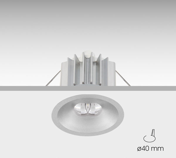 Notbeleuchtung für Deckeneinbau - IZAR - Daisalux - rund / LED / Kunststoff