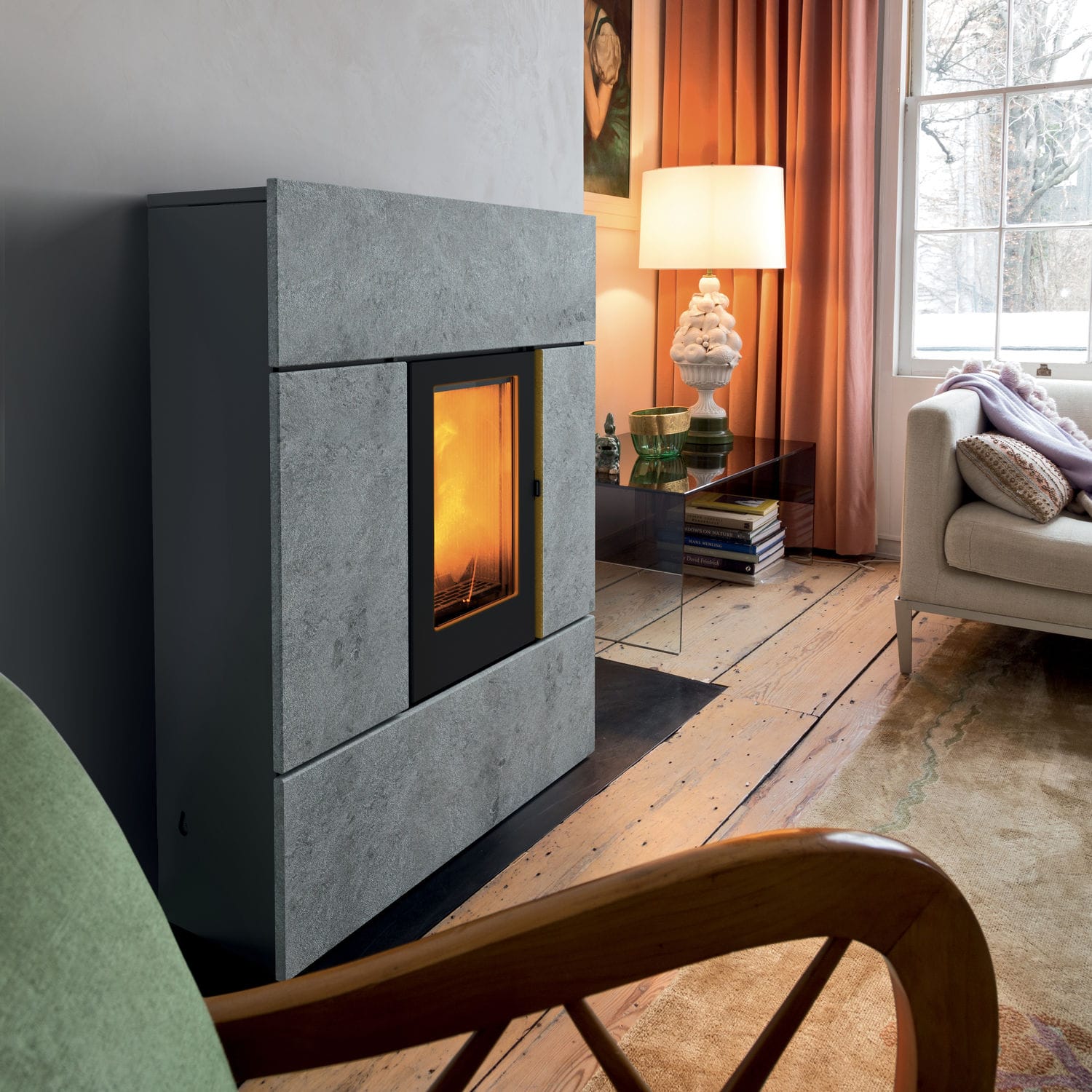 Pelletkaminofen - RAY - MCZ - 5 kW&hellip;10 kW / modern / Keramik