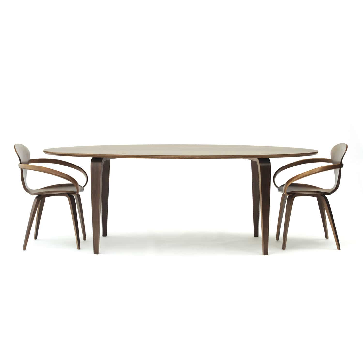 Moderner Esstisch Cdt8401 Cherner Aus Nussbaum Oval Objektmobel