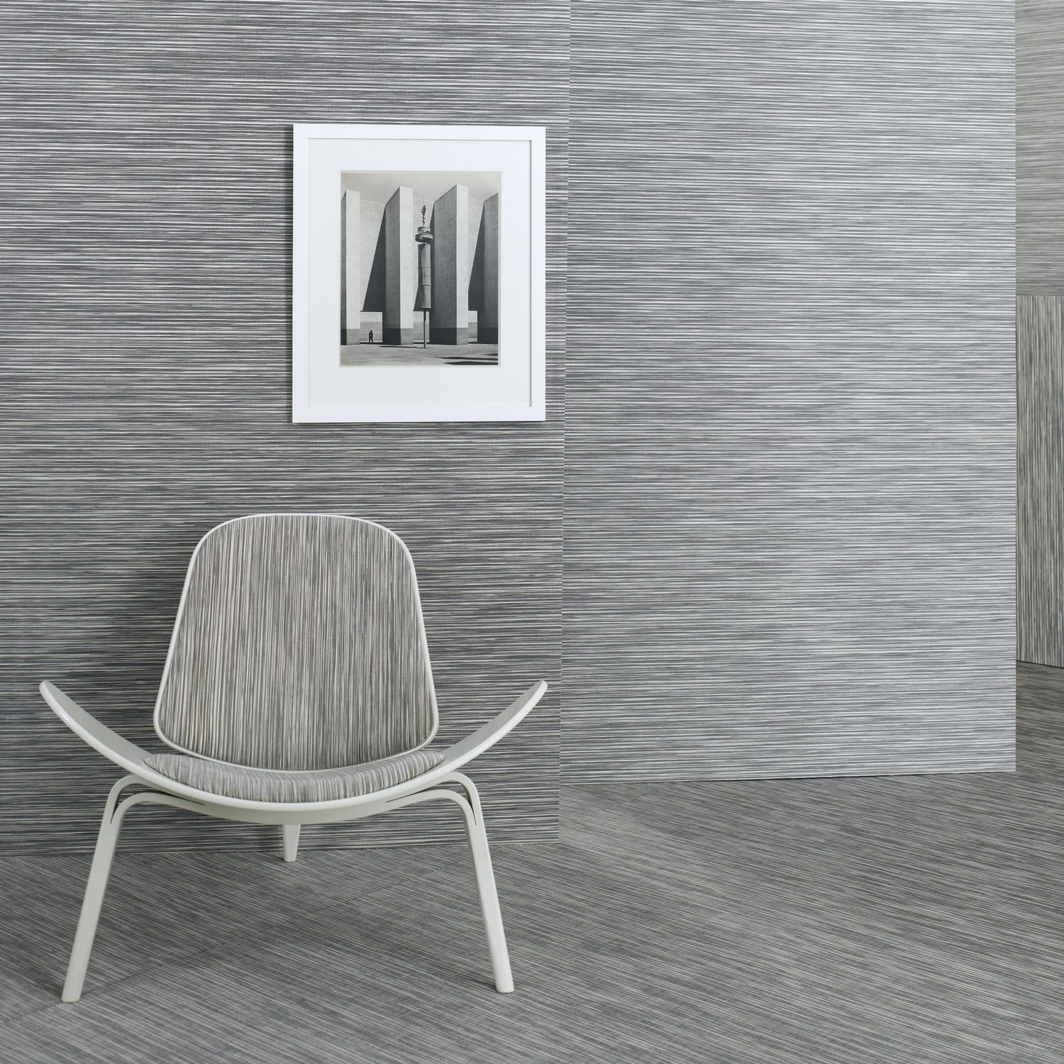 WandStoff RIB Chilewich Sultan LLC Streifenmuster / Synthetik / PVC