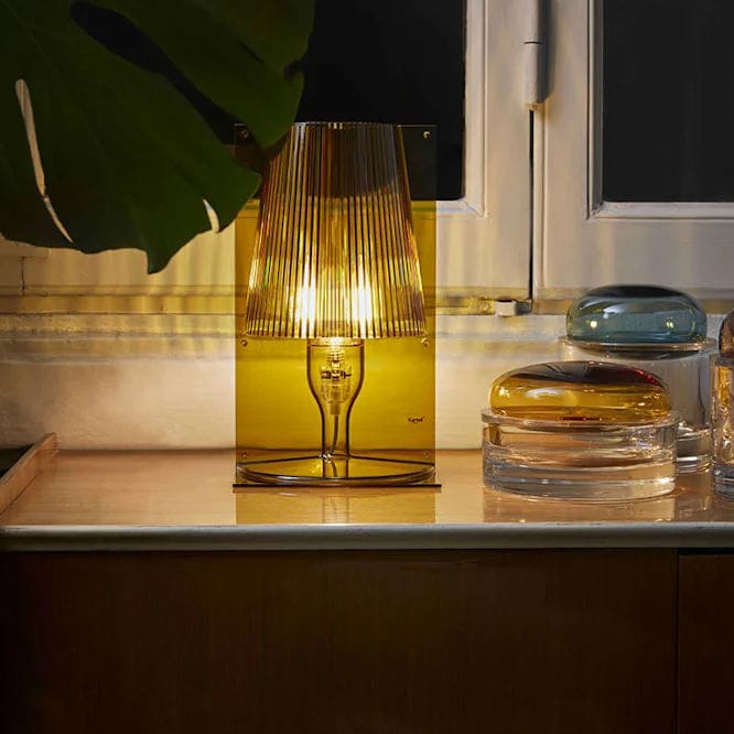 Kartell Take Nachttischlampe – Designklassiker In Weiß, 31 Cm Hoch, Fürs Schlafzimmer