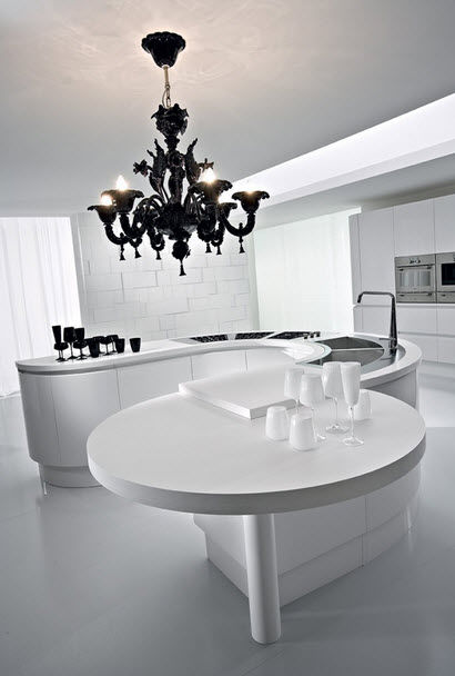 Moderne Küche - ARTIKA - Pedini - Holz / ohne Griff