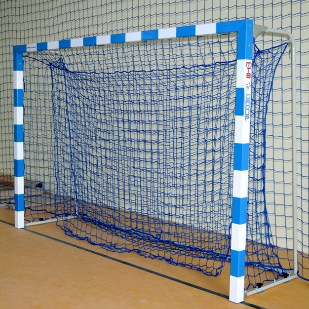 StahlHandballtor 802 MTB Group Sp.J. stationär / zusammenklappbar / weiß/blau