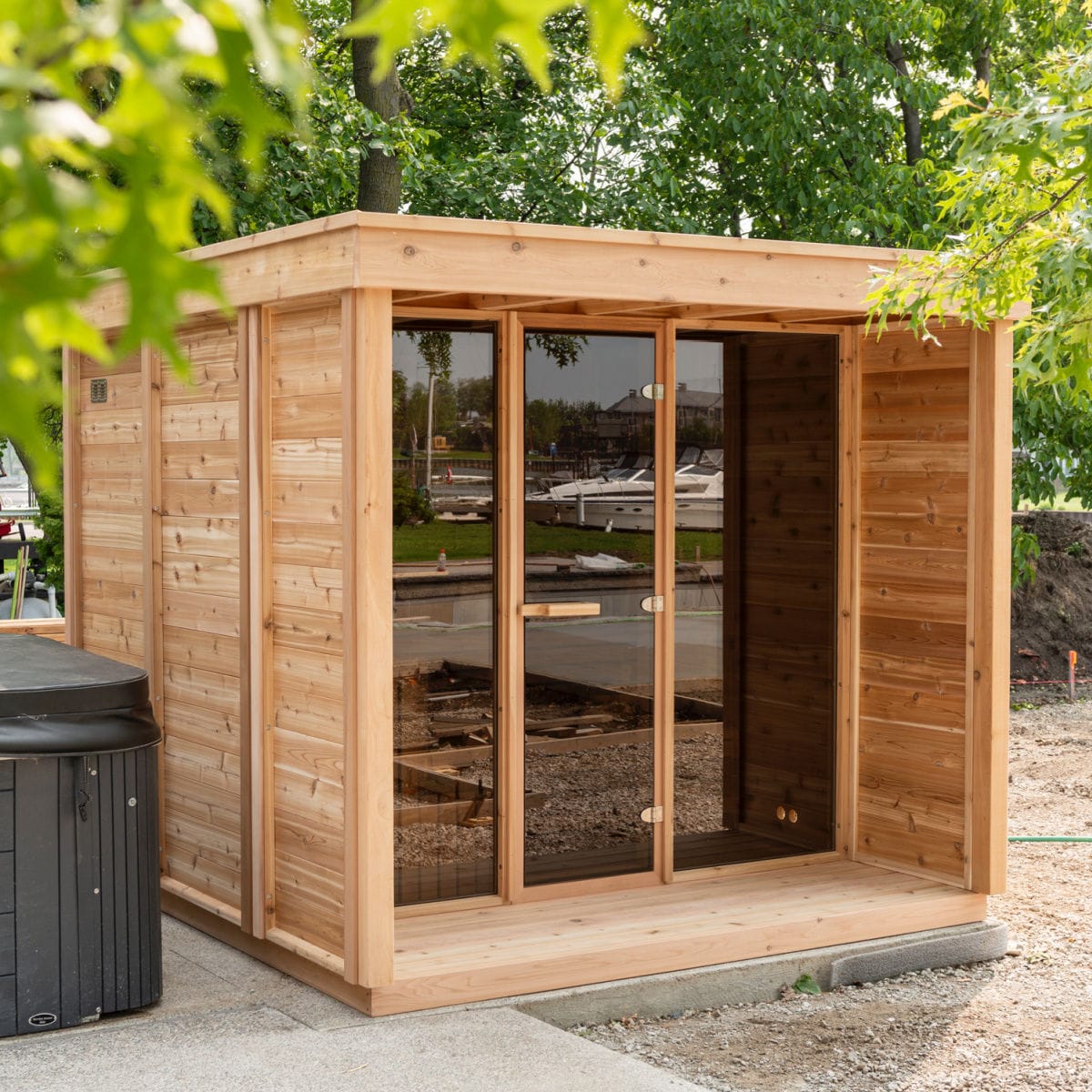 Sauna für Privatgebrauch 9FTx7FT With Porch Urban Cedar Hot Tubs