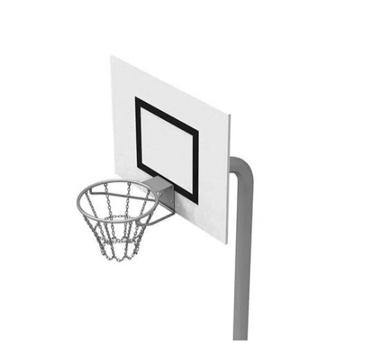 Basketballkorb für Außenbereich SA500 Elysee Playgrounds stationär / Metall / weiß