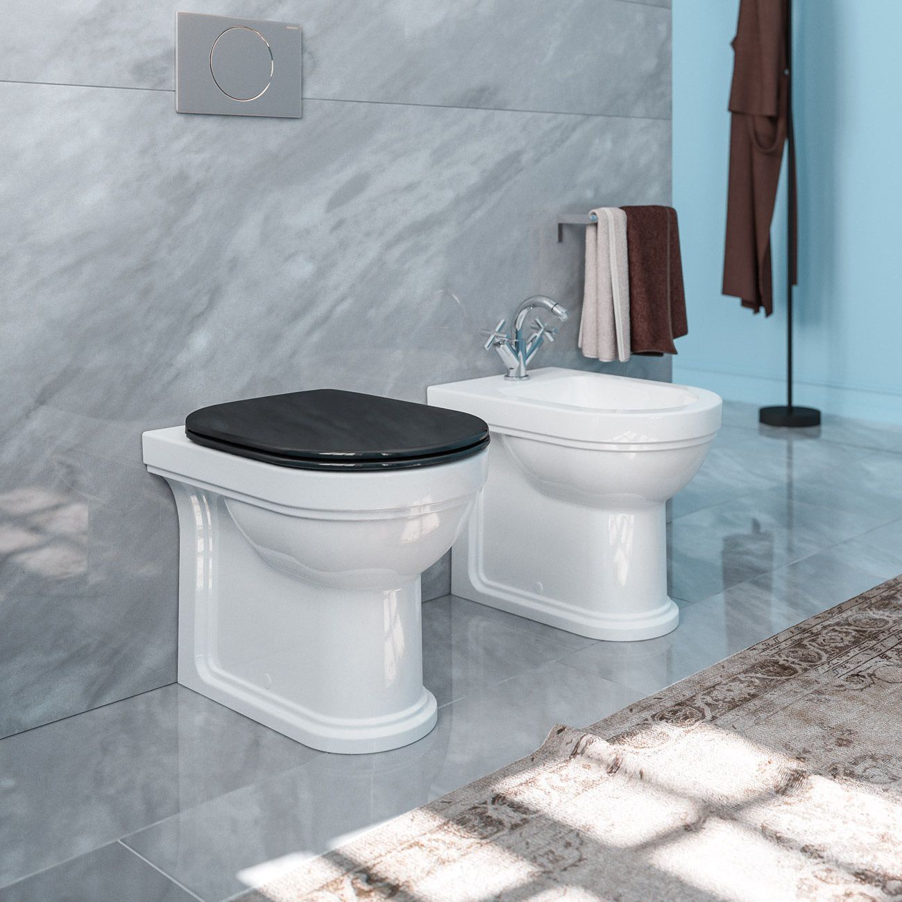 Freistehendes WC - CANOVA ROYAL 53 - COD. 1VPCR00 - CATALANO - Keramik