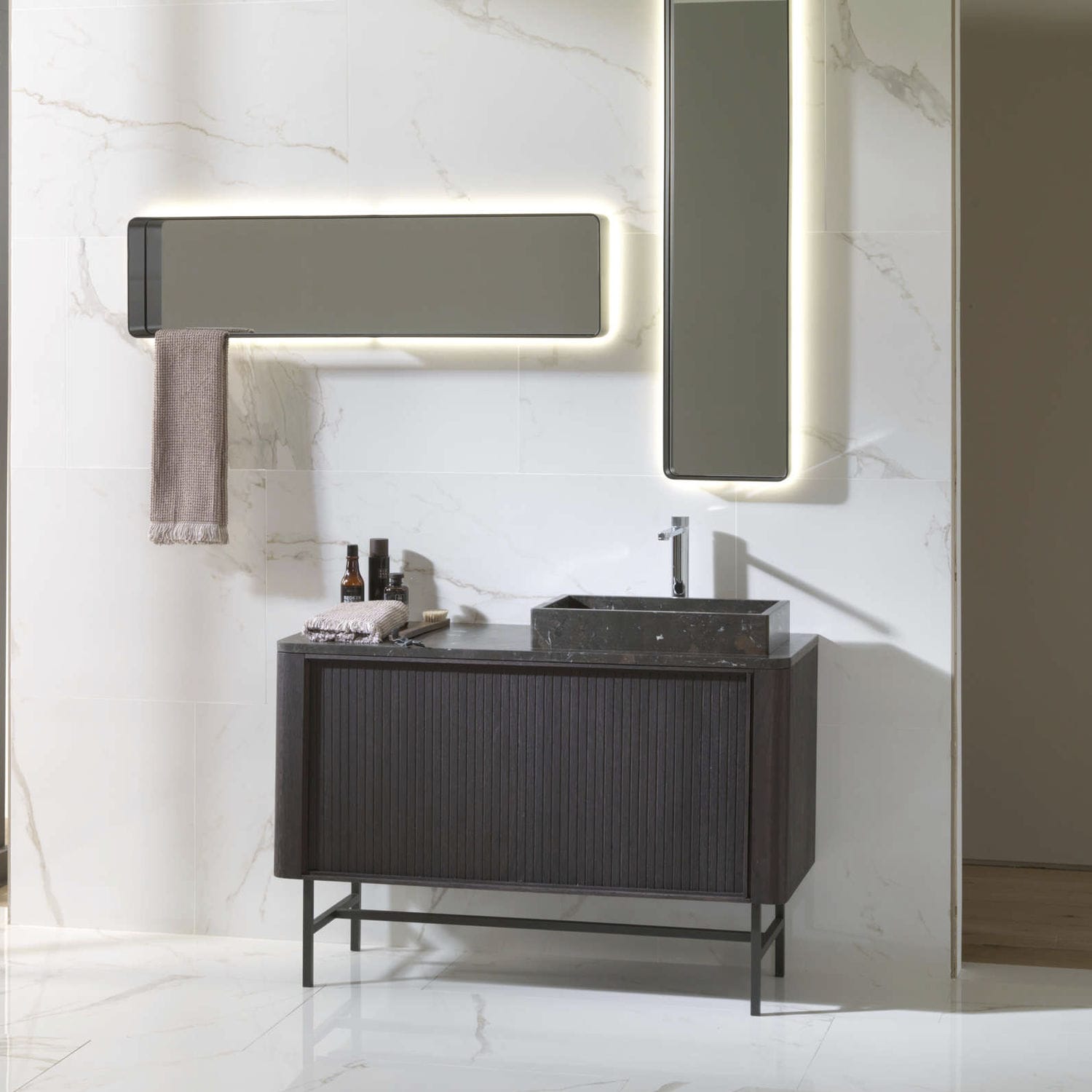 Freistehender Waschtisch-Unterschrank - BLIND - GAMADECOR – PORCELANOSA