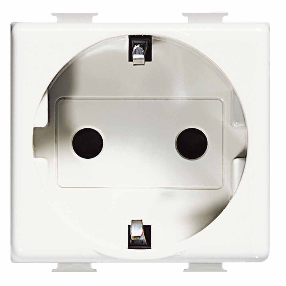 Bticino Adapter Steckdose Netzteil | Weiß, 250V | Für Fliegende Steckdosen & Professionelle Installation