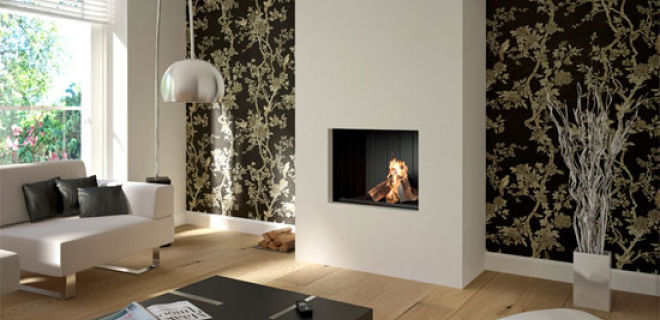 Gaskamin - KOMBIFIRE - dim\'ora - Multibrennstoff / Holz / modern