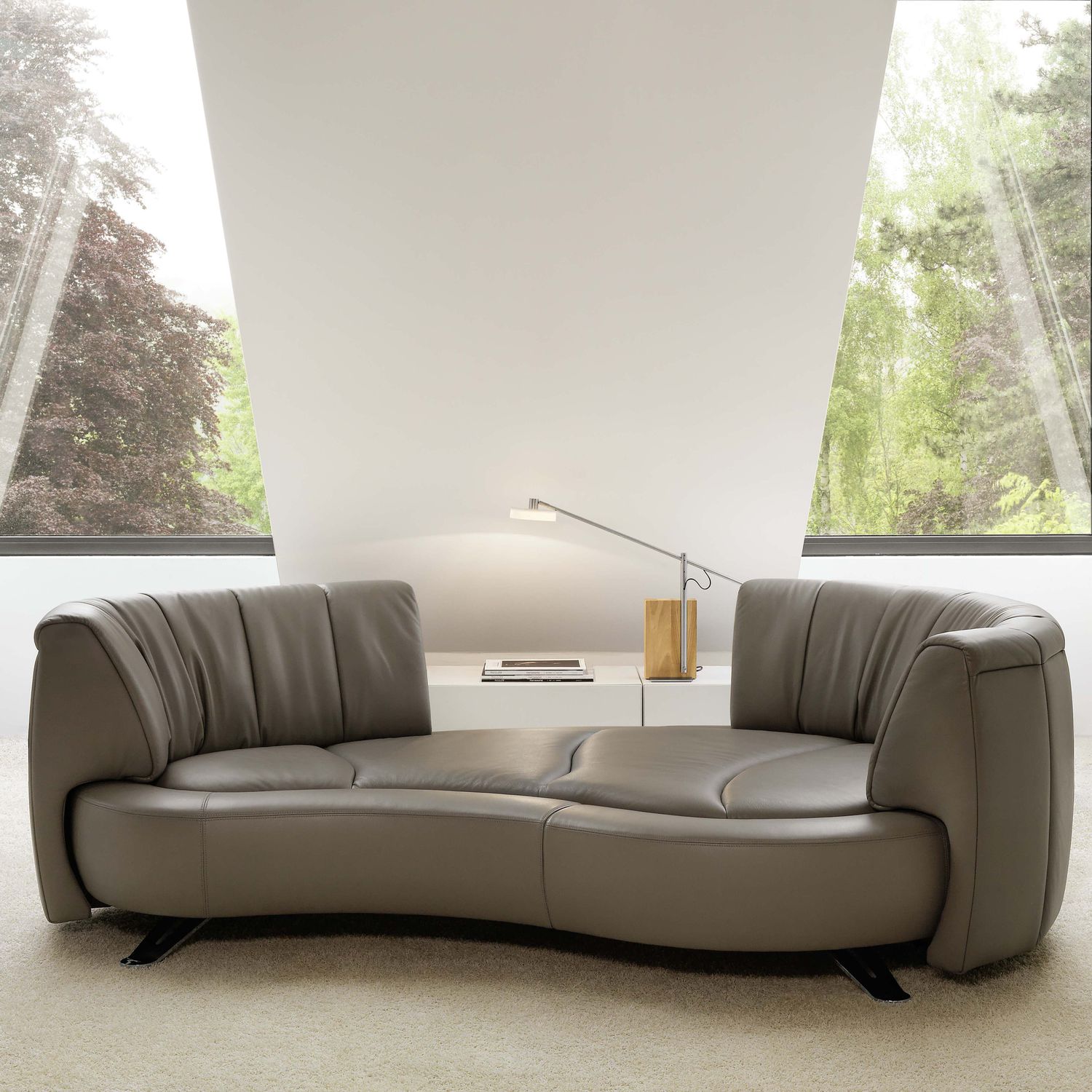 Sofa Halbrund Geschwungen