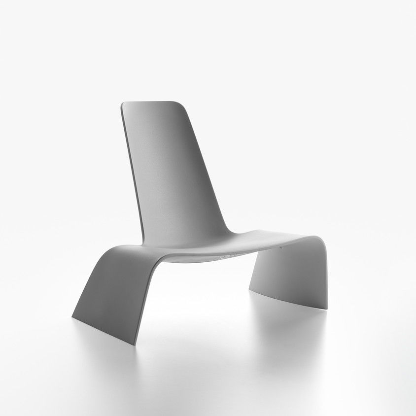 Moderner Sessel - LAND - PLANK - Kunststoff / schwarz / weiß