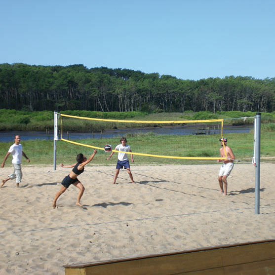 Mobiles Volleyballnetz Höhenverstellbar Mit Tasche