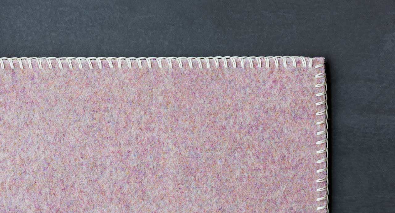 Moderner Teppich Uni Wolle Filz Unito Paola Lenti