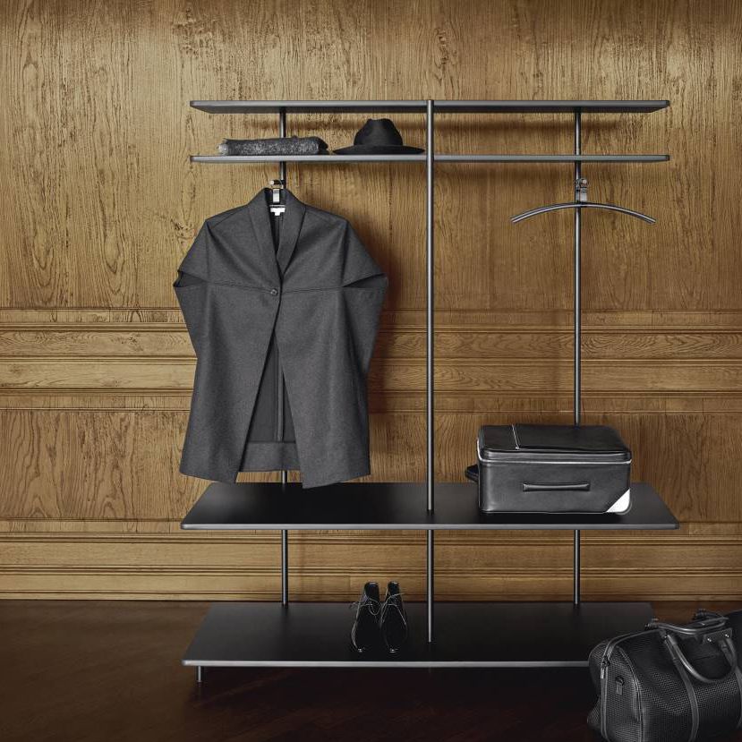 Moderner Kleiderständer - AERO V - Living Divani - Metall / Laminat