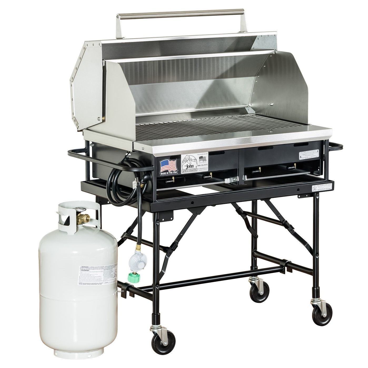 GasGrill A2PLPSS COMBO Big John Grills & Rotisseries