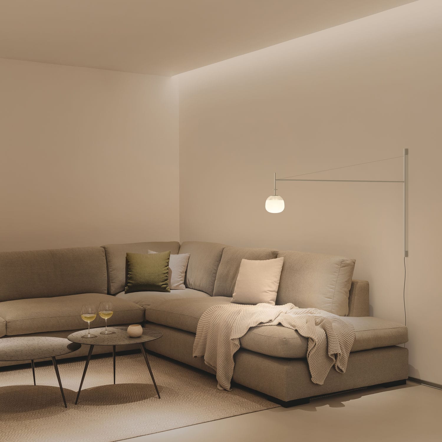 Wandleuchte / geblasenes Glas - Tempo - VIBIA LIGHTING - modern / für ...