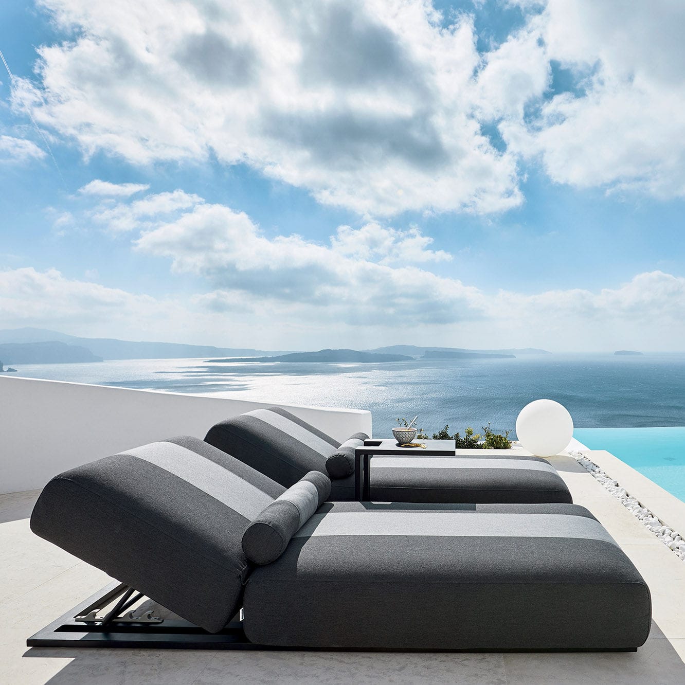 Moderne Sonnenliege MAR DE PLATA DRIGANI SRL Sunbrella