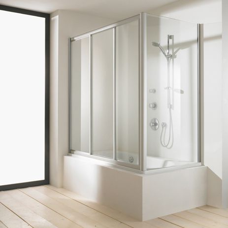 Badewannen-Duschwand / Schiebe - ALPHA - Hüppe