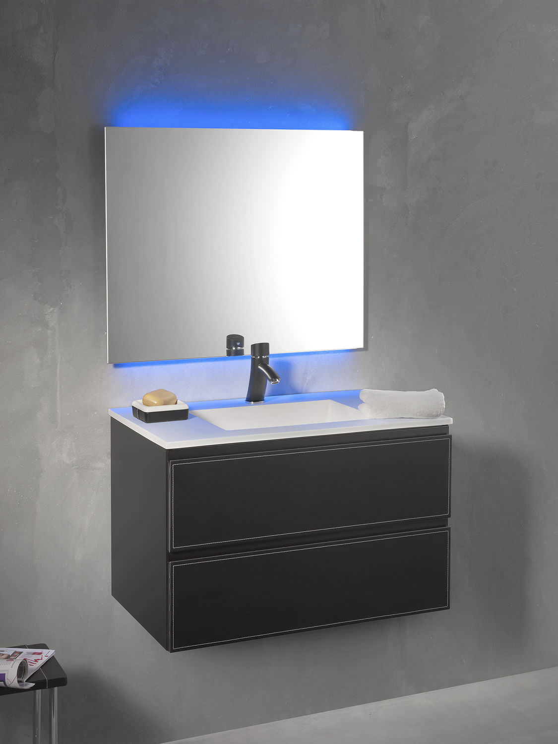 Wandhängender Waschtisch-Unterschrank - LOFT & BATH - 80 CM - KRAMER