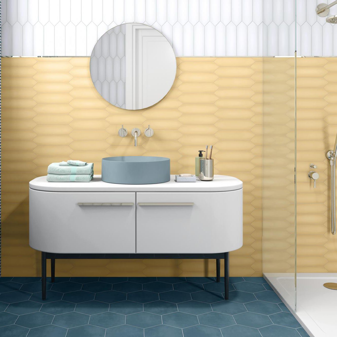 Badezimmer-Fliesen - AGATHA 21 - PAMESA CERAMICA - Wand / bodenstehend