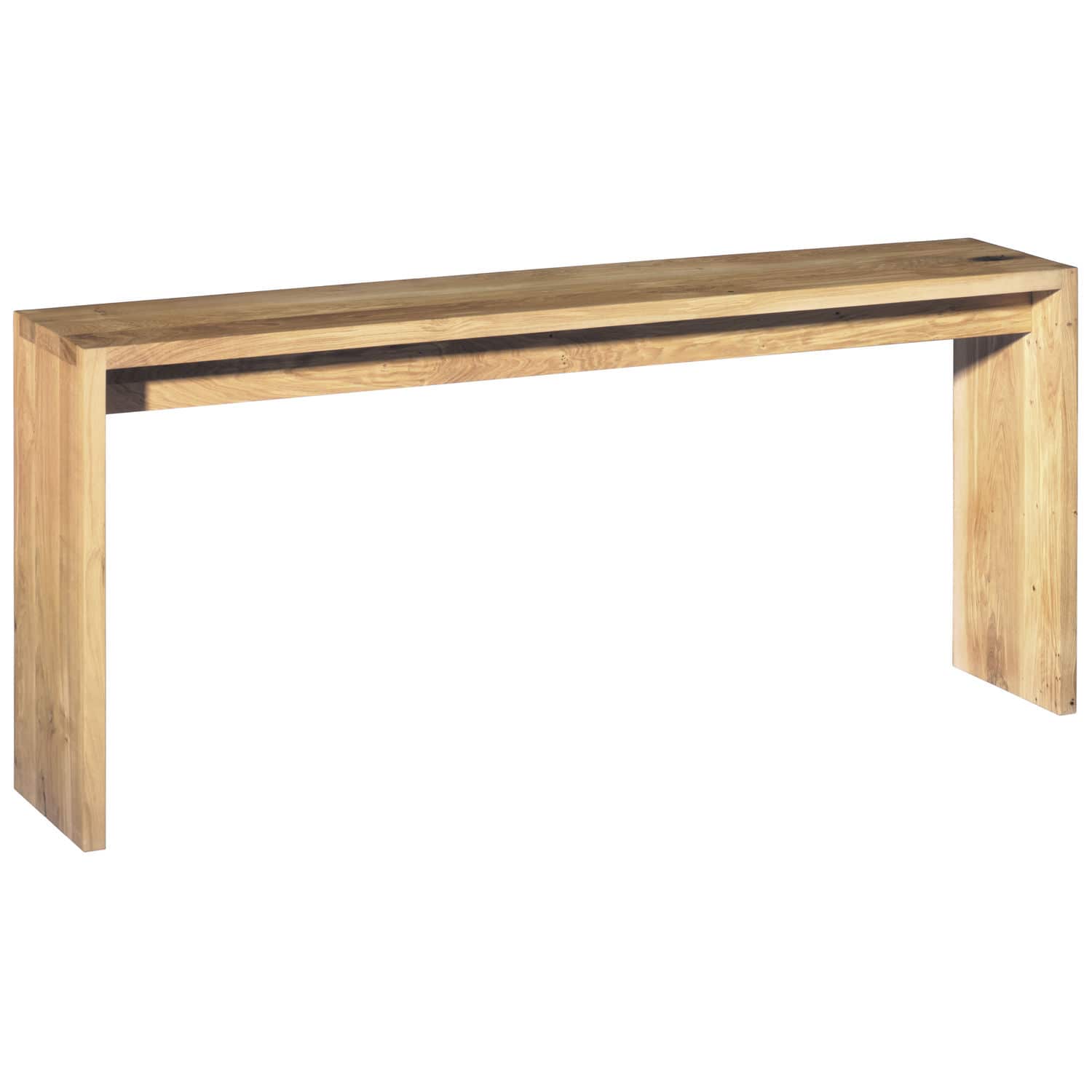 Moderner Konsolentisch - SB01 ALTO - e15 - aus Eiche / mit Fußgestell