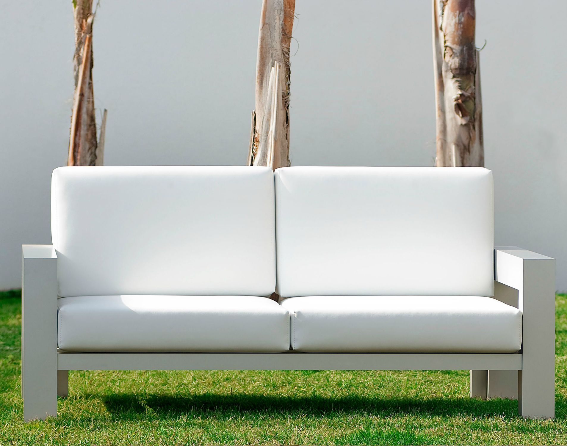 Sofa für Garten LAGUNA BLUE 2 Tadel Grup weiß / Stoff / Zweisitzer