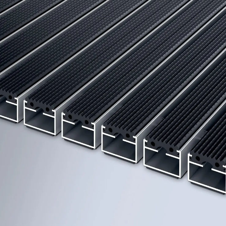 Rutschfeste Gummi-Fußmatte 81,3x50,8 Cm - Allwetter Eingangsmatte Grau/Weiß