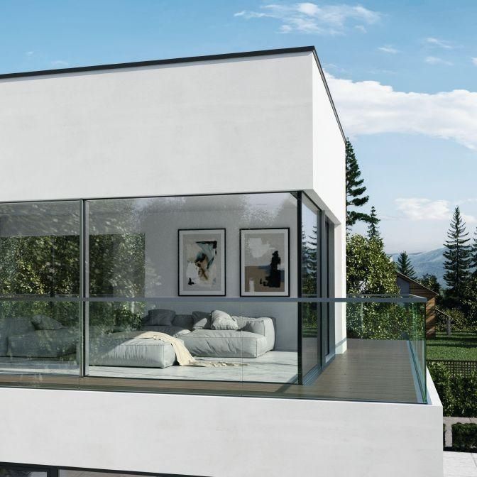 Gelander Balkon Glas