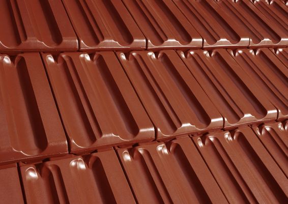 Hohldachziegel - FALZZIEGEL/SINTERFALZ - ERLUS - Ton / rot / braun