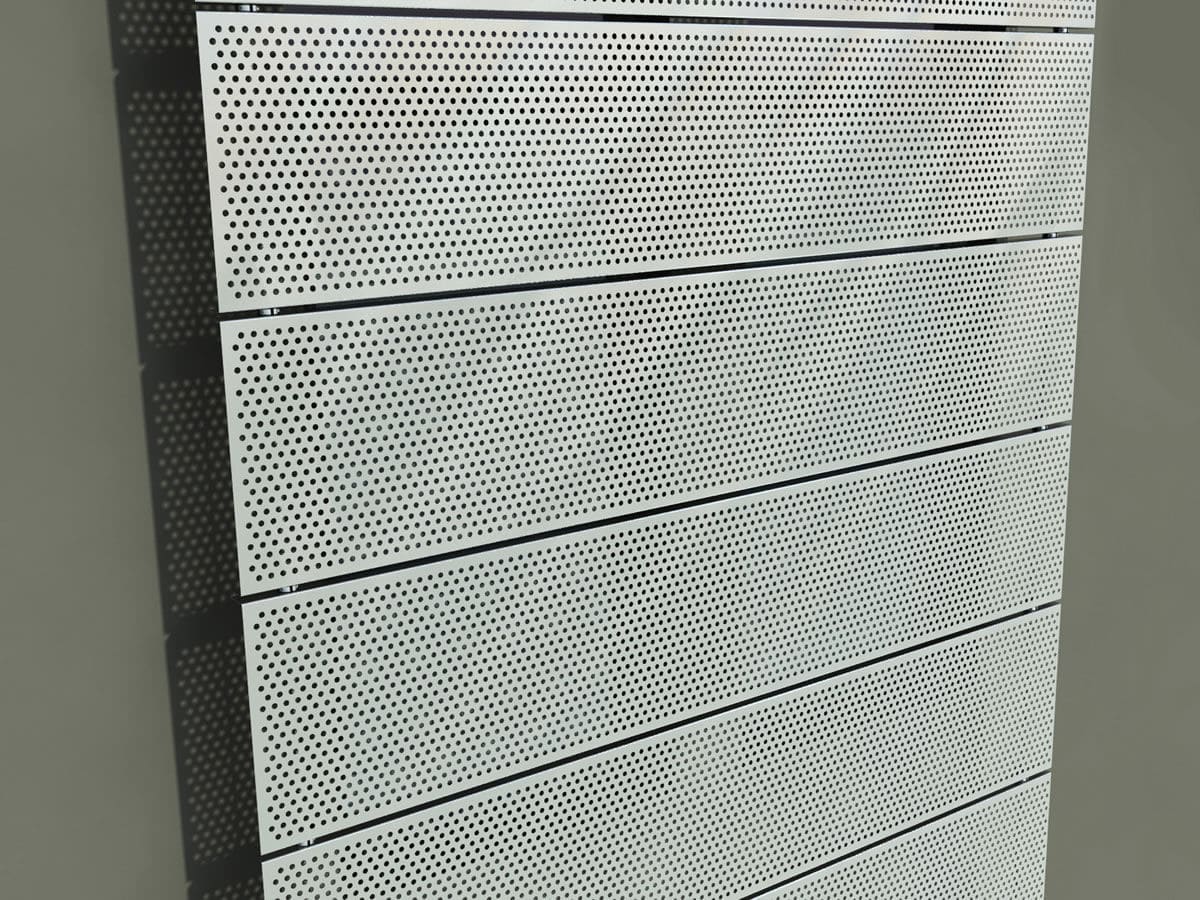 Paneel-Fassadenverkleidung - A1 - LOCKER Group - Blech / perforiert