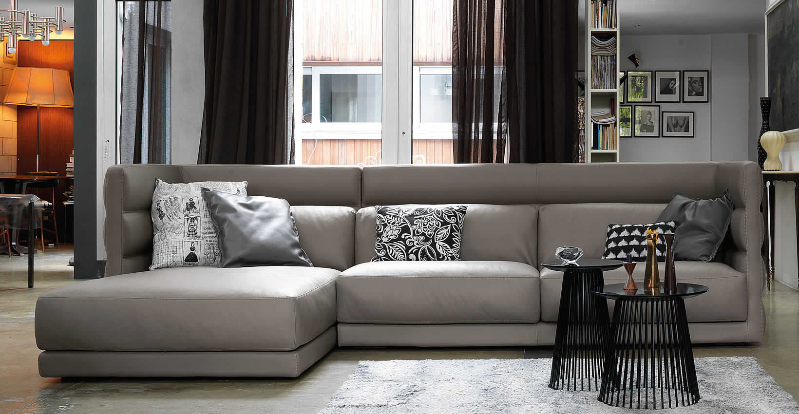 Modulsofa - WAFER - Gamma Arredamenti International - modern / Leder